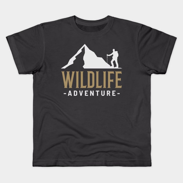 WILDLIFE ADVENTURE Kids T-Shirt by HEROESMIND